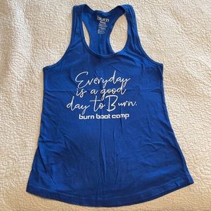 Burn Boot Camp racer back tank size M
